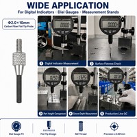Sondes plates en fibre de carbone SD2.0mm : Multi-spécifications, ultra-légères, haute rigidité, faible déviation, filetage M2.5, personnalisables OEM ODM