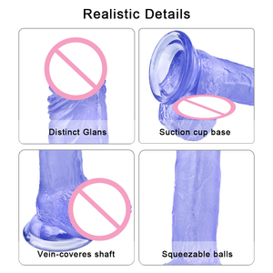 Estimulación del clítoris de la vagina Pene realista Anal Butt Plug Producto sexual para adultos Consoladores para hombres Anal Tamaño real - Product Image 2