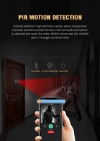 Caméra de porte vidéo WiFi 1080P avec écran LCD, vision nocturne, contrôle par application Tuya pour la sécurité de l'appartement et de la maison
