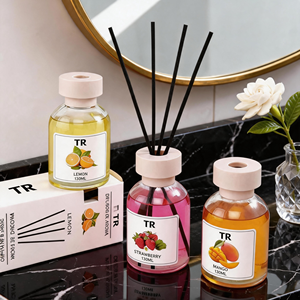 Sleek Private Label <b>Reed</b> <b>Diffuser</b> Aesthetic Gifting <b>For</b> Minimalist Interior Decor Custom Design Supply With Box Jar Set Jar - Product Image 4