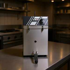 Friteuse électrique commerciale Exochies 1600W en acier inoxydable pour usage en cuisine d'hôtel avec prise EU 220-240V - Product Image 2