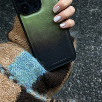 Casing Ponsel untuk IPhone18 Pro Max 17 Kulit Warna Caramel Matcha Green 16 15 14 13 12 Pelindung