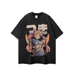 เสื้อยืดแขนสั้นพิมพ์ลายการ์ตูนและอนิเมะ2D สไตล์ญี่ปุ่นสำหรับผู้ชายและผู้หญิงเสื้อผ้าแนวสตรีทแบบลำลองและทรงหลวม - Product Image 4