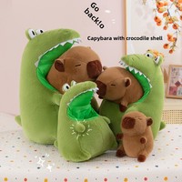 Peluche brodée super douce Kawaii Crocodile Capybara Ours, jouet réconfortant, cadeau amusant pour filles et enfants, rembourrage en coton PP