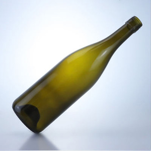 Bouteille de vin en verre vert antique de Bourgogne de 750 ml avec <span class=keywords><strong>bouchon</strong></span> à vis - Product Image 4