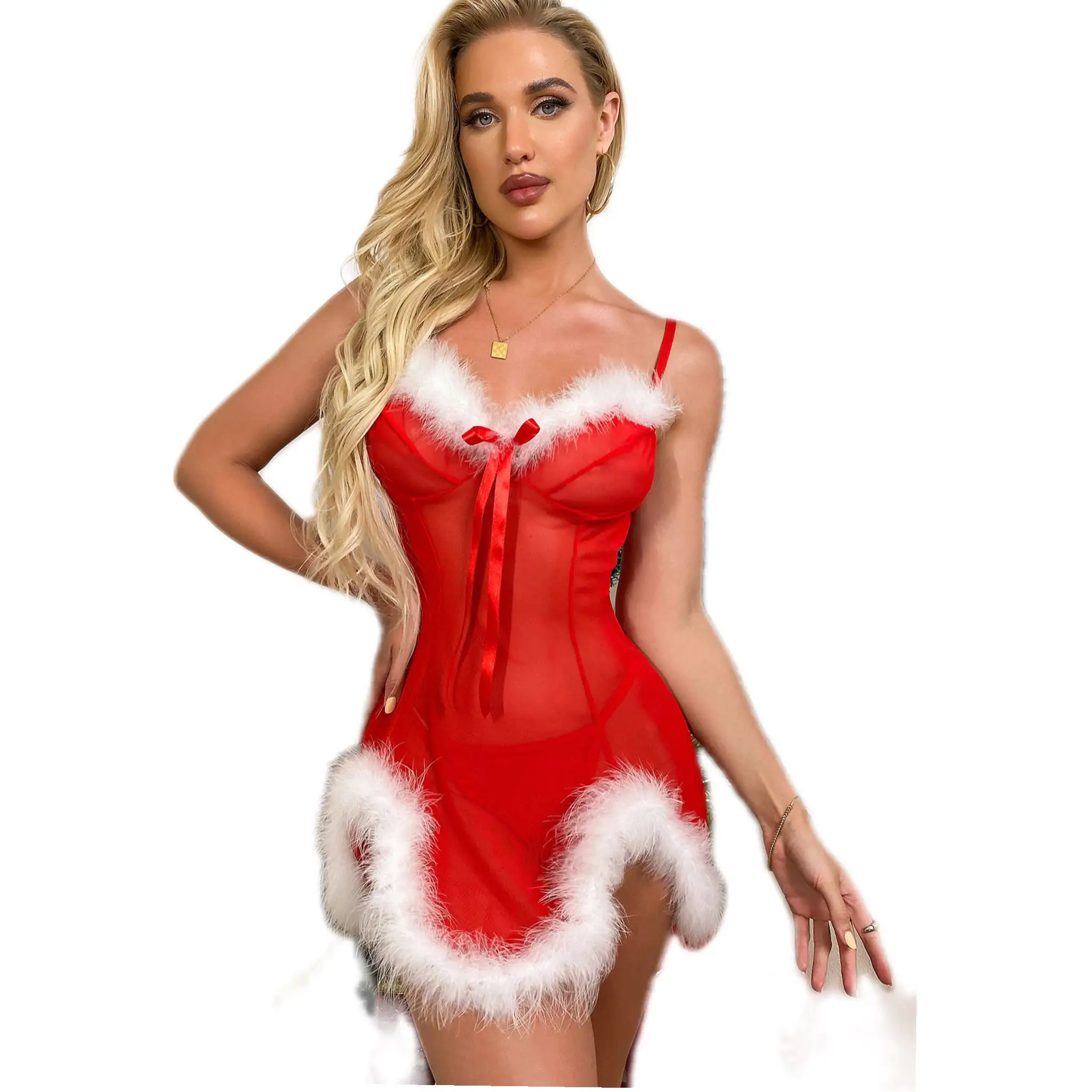 Christmas Female Lingerie Sets Women Naked Woman Bodysuit Sexy Babydoll Lingerie Erotic Night Wears Ladies