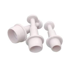 Lixsun 3 pièces ensemble classique <span class=keywords><strong>empreinte</strong></span> Fondant gâteau décoration outils de cuisson Fondant gaufrage sucre forme ronde plongeur Cutter ensemble - Product Image 6