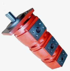 Pompe à engrenages hydraulique triple Huamao GD180C, pièces de rechange haute pression en fonte pour engins de construction - Product Image 4