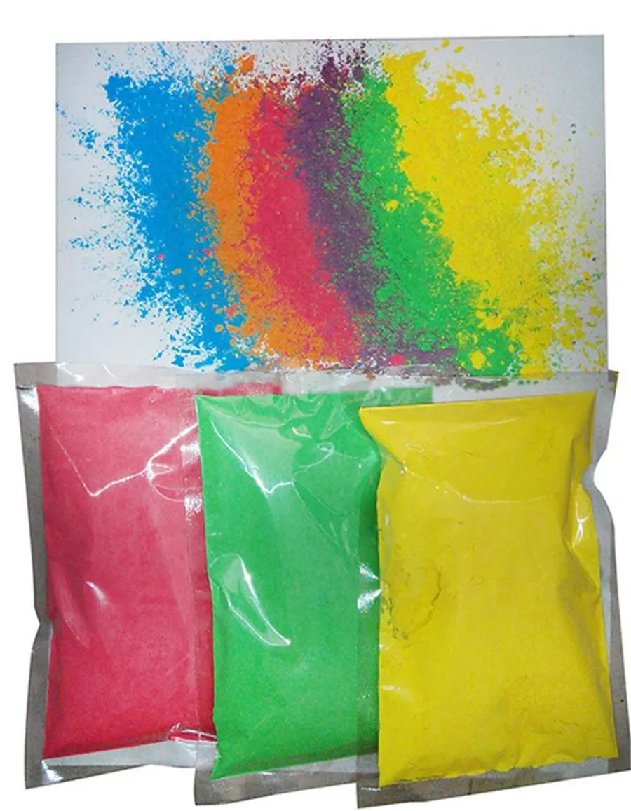 MSDS Approved Cornstarch Made 100グラムPer Bag 10 Colors Holi Colour Run PowderためEvent