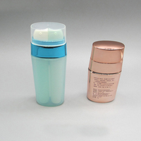 Bouteille pompe de pulvérisation pour cosmétiques, double chambre, sans air, en plastique PP, de haute qualité, 400-10mlx2/15mlx2