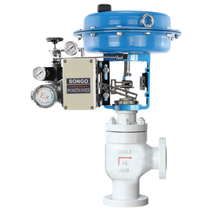 Válvula de diafragma neumática de un solo asiento con brida WCB para regulación de flujo de agua - Product Image 6