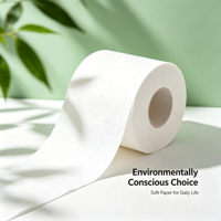 Rouleau de papier toilette jetable sans peluches, 1/2/3/4 plis, doux et absorbant, pour la maison, l'hôtel et les toilettes commerciales