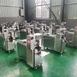 2023 commercial en acier inoxydable entièrement automatique CNC rouleau d'agneau Bacon trancheuse coupe viande congelée trancheuse avec bande transporteuse - Product Image 2