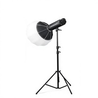 Nice KQ65 Boîte à lumière sphérique pliable de 26 pouces, diffuseur de flash en forme de boule, monture Bowens, pour studio vidéo