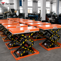 Table élévatrice hydraulique fixe de 2000 kg, plateforme à ciseaux de 1300 mm pour ligne de production industrielle
