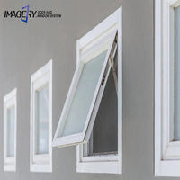 Fenêtre auvent design moderne Fenêtres en aluminium à triple vitrage Rideaux à persiennes Moustiquaire en acier inoxydable Insonorisation