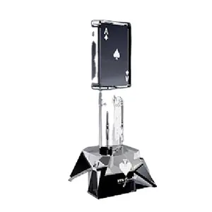 Trofeo <span class=keywords><strong>de</strong></span> póker <span class=keywords><strong>de</strong></span> cristal, premio <span class=keywords><strong>de</strong></span> nuevo diseño, para eventos y regalos - Product Image 1