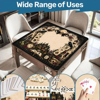Expédition Rapide Tapis de Mahjong Américain Personnalisé Nouveauté Halloween 2026 Imperméable Antidérapant en Caoutchouc Style Décor Gothique