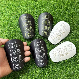 2024 vente en gros personnalisé adulte Football protège-tibias Rugby Hockey Mini blanc protège-tibias stabilisateur impression personnalisée Sublimation - Product Image 2