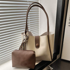 Ensemble de 2 sacs à main tendance décontractés pour l'automne et l'hiver, grand sac à main rétro, sac à bandoulière pour femmes - Product Image 6