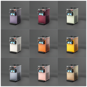 Mini machine à crème glacée à trois saveurs pour magasin de boissons à prix réduit de 6L