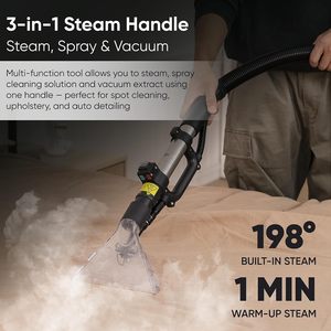 Dapper Commercial Carpet <b>Cleaner</b> 2.5 Gal Tank Hot Water <b>Spray</b> Function Upholstery Extractor - Product Image 4
