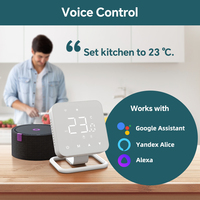 Termostato Inteligente WIFI Tuya, Fácil de Programar, con Bloqueo Infantil y Función Anticongelante, Compatible con Alexa y Google Home