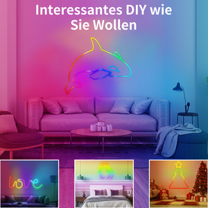 Chất lượng cao IP65 neon ánh sáng Kit không thấm nước rgbic màu thông minh điều khiển từ xa cuttable 5050 <span class=keywords><strong>RGB</strong></span> dải ánh sáng trang trí nội thất - Product Image 3
