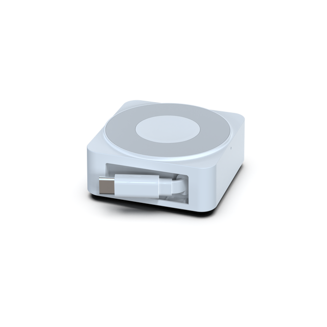 3 1 Magnetic Wireless Charger Station Built-in Cable Type-C QC2.0 for 13 14 15 16 Pro Max Smart Watch for Fast Charging