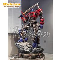 Açık Hava Dev Optimus Prime Transformer Robot Heykeli Transformer Gerçek Boyutlu Film Heykelleri Kahraman Heykeli Stokta