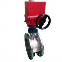 Vanne papillon électrique à bride en acier inoxydable D943W-16P de type à plaque décalée pour vapeur, vente en gros d'usine Chine, pour la métallurgie