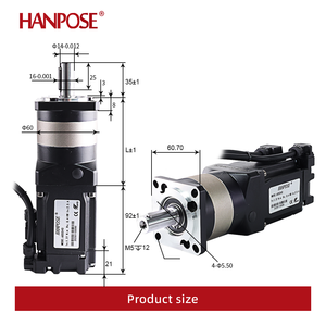 Hanpose Hochleistungs-AC-Servomotor 2,5A 1,3N.<span class=keywords><strong>m</strong></span> 60SS40-HG10-1 Präzisions-Planetengetriebe Maschine ASD240 Antrieb 400W Getriebe - Product Image 4
