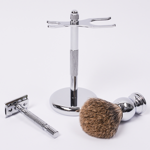 Ensemble de Rasage de Haute Qualité Dongshen DM-DR1023 en Gros, Brosse à Raser en Poils de Badger Supérieur, Support de Rasoir en Métal pour Hommes - Product Image 2