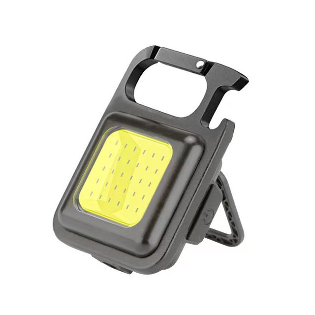 7 in 1 Pocket Torch Rechargeable Super Bright Mini COB Tactical Led Flashlight With Beer Opener Keychain