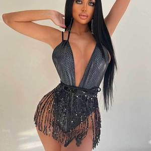 Traje de baño para mujer, nuevo y sexy, estilo estadounidense, con escote en V profundo, traje de baño romántico - Product Image 6