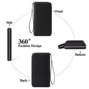 <span class=keywords><strong>Portafoglio</strong></span> Lungo da <span class=keywords><strong>Donna</strong></span> Multitasche con Chiusura a Zip RFID Antifurto, Fodera in PU, <span class=keywords><strong>Grande</strong></span> Capacità, Nuovo Stile - Product Image 2