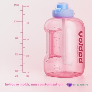 Bablov, vaso de plástico ecológico de gran capacidad, Pajita abatible para hombres y mujeres, hervidor de <span class=keywords><strong>agua</strong></span> deportivo de verano para beber directamente - Product Image 6