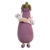 Fumian Eggplant King Banana Oreiller en peluche pour le sommeil, pour filles et femmes enceintes, aide au sommeil par caresses