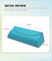 Étui à lunettes de soleil portable en cuir PU rigide rectangulaire, fait main, avec impression de logo personnalisé, prix de gros