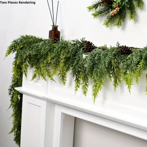 Guirnaldas de Hojas de Pino Artificiales de Plástico, Duraderas y Modernas, para Decoración de Ventanas de Hotel, Escenarios, Festivales y Navidad - Product Image 4