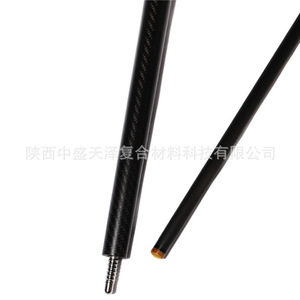 Taco de billar de fibra de carbono de 12.4mm con acabado mate 3K y peso ajustable para juegos de billar - Product Image 1