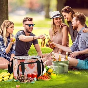 Hawaiian Custom Fresh Flower Casual Lunch Box <b>20L</b> Waterproof Insulated Cooler Lunch <b>Bag</b> for Picnic Lifestyle - Product Image 6