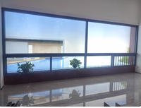 Ventana Corredera Automática de Aleación de Aluminio Insonorizada con Vidrio Templado de Doble Capa para Balcón con Vista