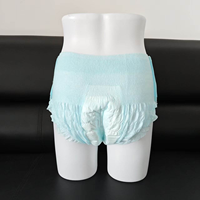 Wanyihao Culotte menstruelle bleue style bureau, en coton doux et respirant, avec couche absorbante en tissu, pour femme