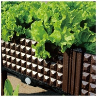 Jardinière sur pieds en plastique avec trous de drainage pour fleurs et légumes, application extérieure pratique en serre, pas besoin de s'agenouiller