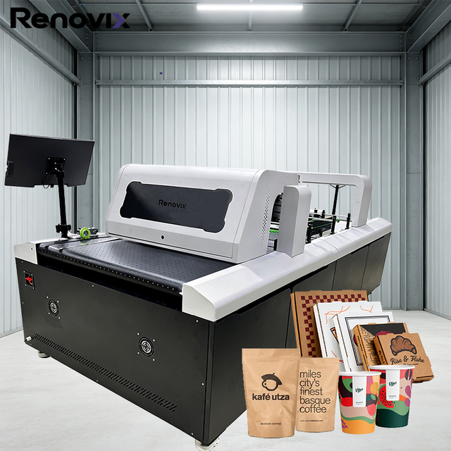 Renovix A3 Industrial Printheads High Resolution Full Color Continuous Ink Corrugated Cardboard Single Pass Printer