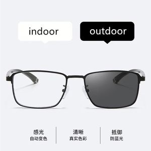 Gafas de Lectura Progresivas Multifocales Fotocromáticas Anti Luz Azul para Hombres de Negocios al por Mayor - Product Image 2