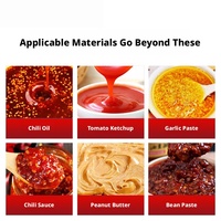 Machine industrielle automatique de remplissage de sachets pour Doypack et sachets verticaux, pour le comptage et l'emballage de sauces