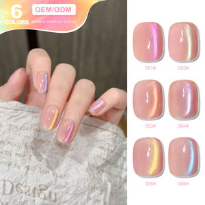 Miss Gooey 6 Kleuren Zeemeermin Kattenoog <span class=keywords><strong>Gel</strong></span> Polish Hoge Pigmentatie <span class=keywords><strong>Gel</strong></span> Nagellak Hema Vrij UV <span class=keywords><strong>Gel</strong></span> Magnetische Nagelkunst Fabriek OEM - Product Image 3