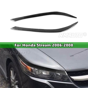 2 Piezas de Cubiertas Decorativas para Faros Delanteros de Coche, de Fibra de Carbono, para Honda Stream 2006-2008, Adhesivos para Coche - Product Image 1